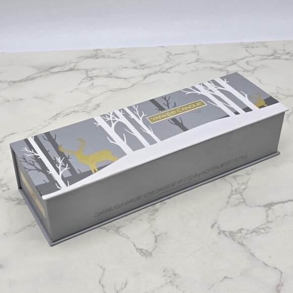 Yankee Candle Votive Candles Sampler Gift Set 4 Pack Christmas Holiday 1.7oz NEW - Picture 7 of 11